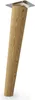 4x sossai Holzfüße rund - schräge Ausführung 25cm Eiche Produktbild-Vorschau 2