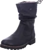 A single black leather boot is shown against a white background. Anteprima dell’immagine prodotto