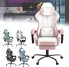 UISEBRT Zelená herní židle Židle k PC stolu s masážní Náhled obrázku produktu 1