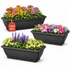BigDean 3x Blumenkasten mit abnehmbarem Untersetzer - Produktbild-Vorschau 1
