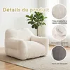 Pouf géant pour adulte, rembourrage en mousse déchiquetée, Voir les images du produit 2