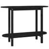vidaXL Konsolentisch Schwarz 110x40x80 cm Massivholz Kiefer Produktbild-Vorschau 3