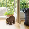 Relaxdays Zarážka do dveří – medvěd, látka, umělá kůže, na Náhled obrázku produktu 5