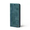 A teal flip cover phone case is shown against a white background. Produktbild-Vorschau