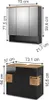 Badmöbel-Set Vicco Eden Anthrazit 2 Teile, Model 36922 Produktbild-Vorschau 2