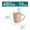 Sada hrníčků VANCASSO, 4 ks kameninové hrníčky, 480 ml, Náhled obrázku produktu 2