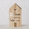 Dekoaufsteller Mein Haus grau weiß natur Holz 3 tlg. Produktbild-Vorschau 3
