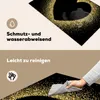 KitchenYeah© Herdabdeckplatte Goldenes Herz auf schwarzem Produktbild-Vorschau 2