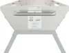 A silver grill on a white background. Produktbild-Vorschau
