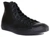 A black high-top Converse sneaker is shown against a white background. Produktbild-Vorschau