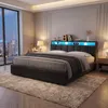 Boxspringbett Polsterbett 180x200 cm mit LED, hydraulischem Produktbild-Vorschau 13