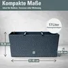 Jardiniere RATO Case 500, anthracite, CWS, avec systeme Voir les images du produit 13