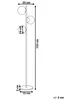 BELIANI Lampa podłogowa czarna metalowa 15 x 15 x 153 cm 3 Podgląd zdjęcia produktu 3