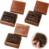 Holz Gummistempel Alphabet Set,84 Stempel Produktbild-Vorschau 1