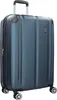 A blue Travelite trolley suitcase is shown standing upright against a white background. Produktbild-Vorschau