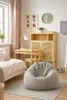 A child's bedroom with a bed, desk, chair, and beanbag. Anteprima dell’immagine prodotto
