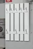 HAKU Wandgarderobe edelstahloptik, weiß - MDF, Metall, Produktbild-Vorschau 3