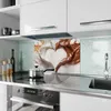 Küchenrückwand Spritzschutz Glas mit Motiv Herzmuster Produktbild-Vorschau 2