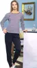 Damen Pyjama Schlafanzug 2-teilig mit Hose & Oberteil Produktbild-Vorschau 4