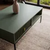 Couchtisch MIDNIGHT mit Schublade auf Gestell Grün Produktbild-Vorschau 3