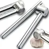 Knoblauchpresse Knoblauchschneider Edelstahl Brecher Garlic Produktbild-Vorschau 1