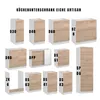 A collage of different kitchen cabinets with labels. Produktbild-Vorschau