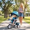 HOMCOM 6-in-1 Dreirad mit Schubstange, Kinderdreirad mit Produktbild-Vorschau 2