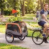PawHut Hundeanhänger Faltbarer Fahrradanhänger mit Produktbild-Vorschau 2