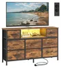 SONGMICS Komoda s 8 zásuvkami z látky, televizní stolek s Náhled obrázku produktu 2