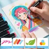 100 Farben Marker Set, Doppelseitiges Markerstifte, Alkohol Produktbild-Vorschau 6