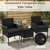KOMFOTTEU Gartenmöbel Set, Balkonmöbel Set Rattan mit Produktbild-Vorschau 4