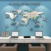Akrylové samolepky na zeď 3D mapa světa Zrcadlová samolepka Náhled obrázku produktu 2
