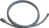 A gray shower hose with silver and gold connectors, laid out in a loop on a white background. Náhľad obrázku produktu