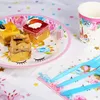 Geburtstagsparty-Set, Einhorn-Party-Set, 114-teilig, Produktbild-Vorschau 3