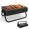 SunJas Holzkohlegrill Tragbar Klappgrill Koffergrill Produktbild-Vorschau 1