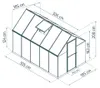 Palram - Canopia Aluminium Gewächshaus Mythos 610 Grau Produktbild-Vorschau 7