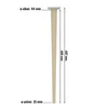 A single wooden furniture leg with measurement annotations. Produktbild-Vorschau