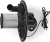 A black vacuum cleaner motor and filter assembly is shown from a top-down perspective against a white background. Produktbild-Vorschau