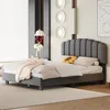 MODFU Polsterbett 140 x 200 cm mit Lattenrost, Doppelbett Produktbild-Vorschau 2