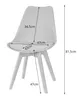 Set de 4 chaises de salle à manger Chaise de salon 4x gris Voir les images du produit 4