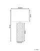 BELIANI Stolní lampa žlutá keramická 49 cm geometrický vzor Náhled obrázku produktu 3
