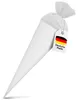 itenga Bastelschultüte 70cm mit Filzverschluss WEISS Produktbild-Vorschau 1