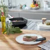 A steak is being cooked and tested with a thermometer. Anteprima dell’immagine prodotto