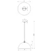 Milagro BETA MLP7897 lampadario a sospensione bianco/oro Anteprima dell’immagine prodotto 5
