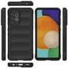 Multiple views of a black smartphone case, including front, back, side, top, and bottom views, with a smartphone inside the case shown from the front. Produktbild-Vorschau