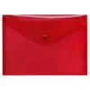 Foldersys Sichttasche A5 Druckknopf Transparent rot Produktbild-Vorschau 3