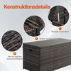 FCH Zahradní box, vodotěsný, 500 l, ratanový úložný box z Náhled obrázku produktu 3
