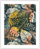Poster - Poster ohne Rahmen - Blätter modern bunt - 40x50 Produktbild-Vorschau 1