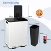Kosz na śmieci COSTWAY 2 komory, 2 x 30 l kosz na śmieci do Podgląd zdjęcia produktu 3