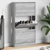 vidaXL Armoire à chaussures Gris Sonoma 59x17x108 cm Bois Voir les images du produit 8